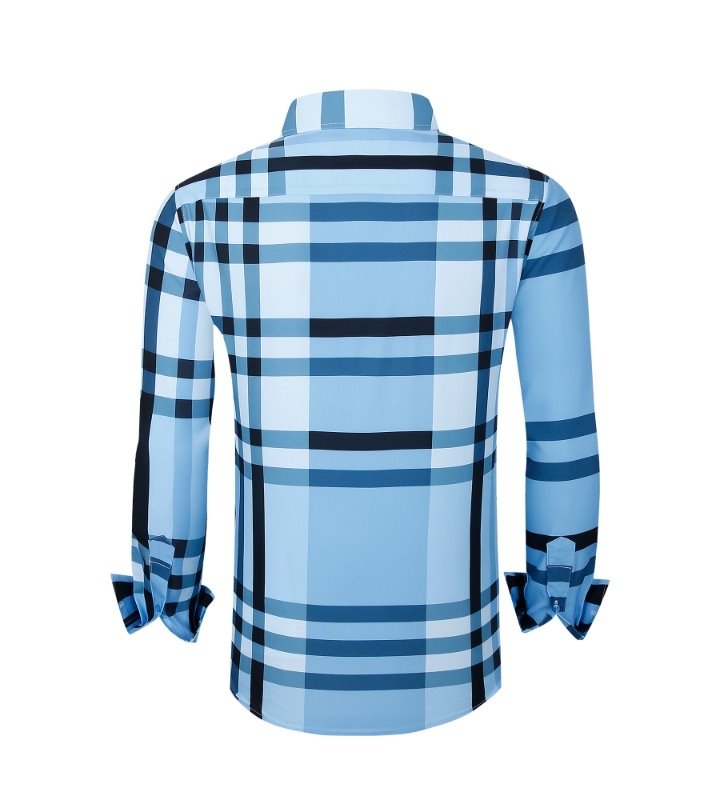Pavini Long Sleeve Men's Plaid Shirt