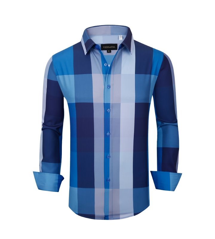 Pavini Long Sleeve Men's Plaid Shirt