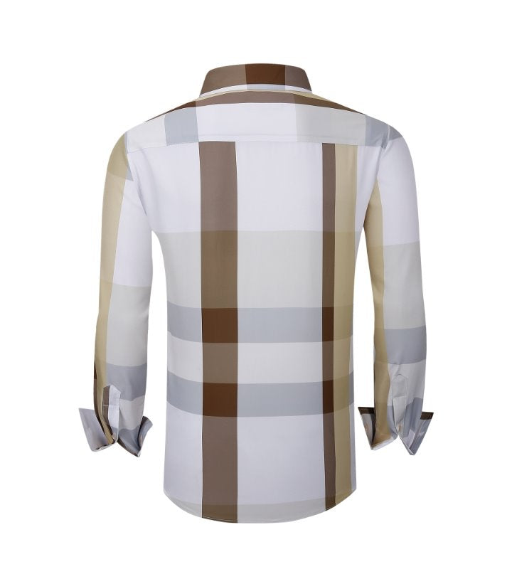 Pavini Long Sleeve Men's Plaid Shirt