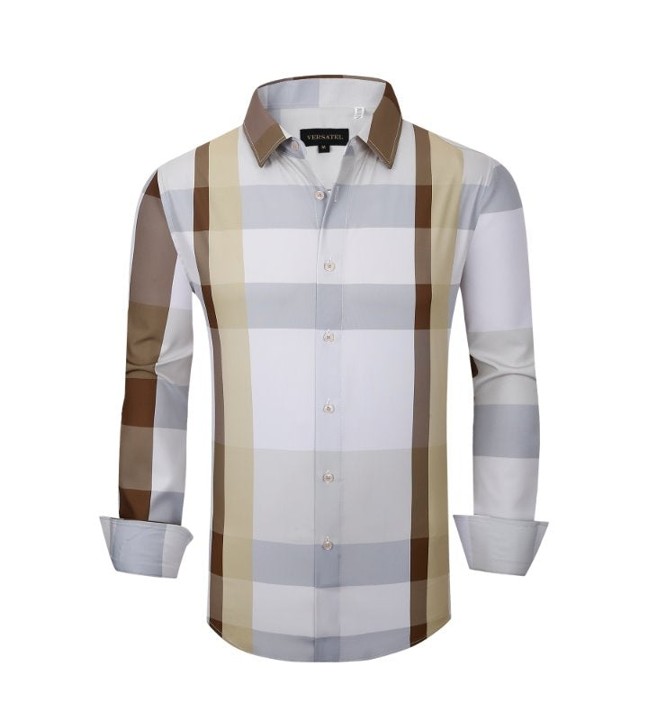 Pavini Long Sleeve Men's Plaid Shirt