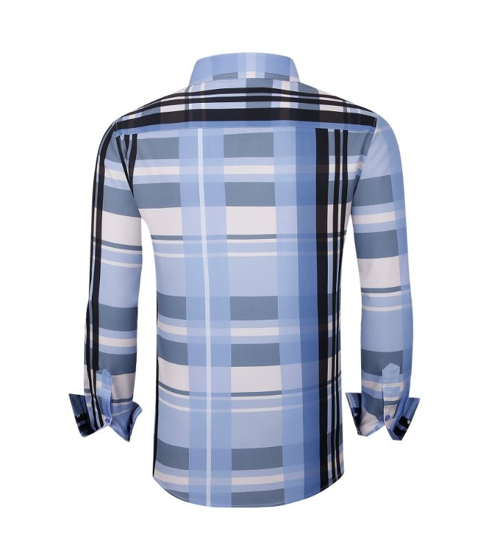 Pavini Long Sleeve Men's Plaid Shirt