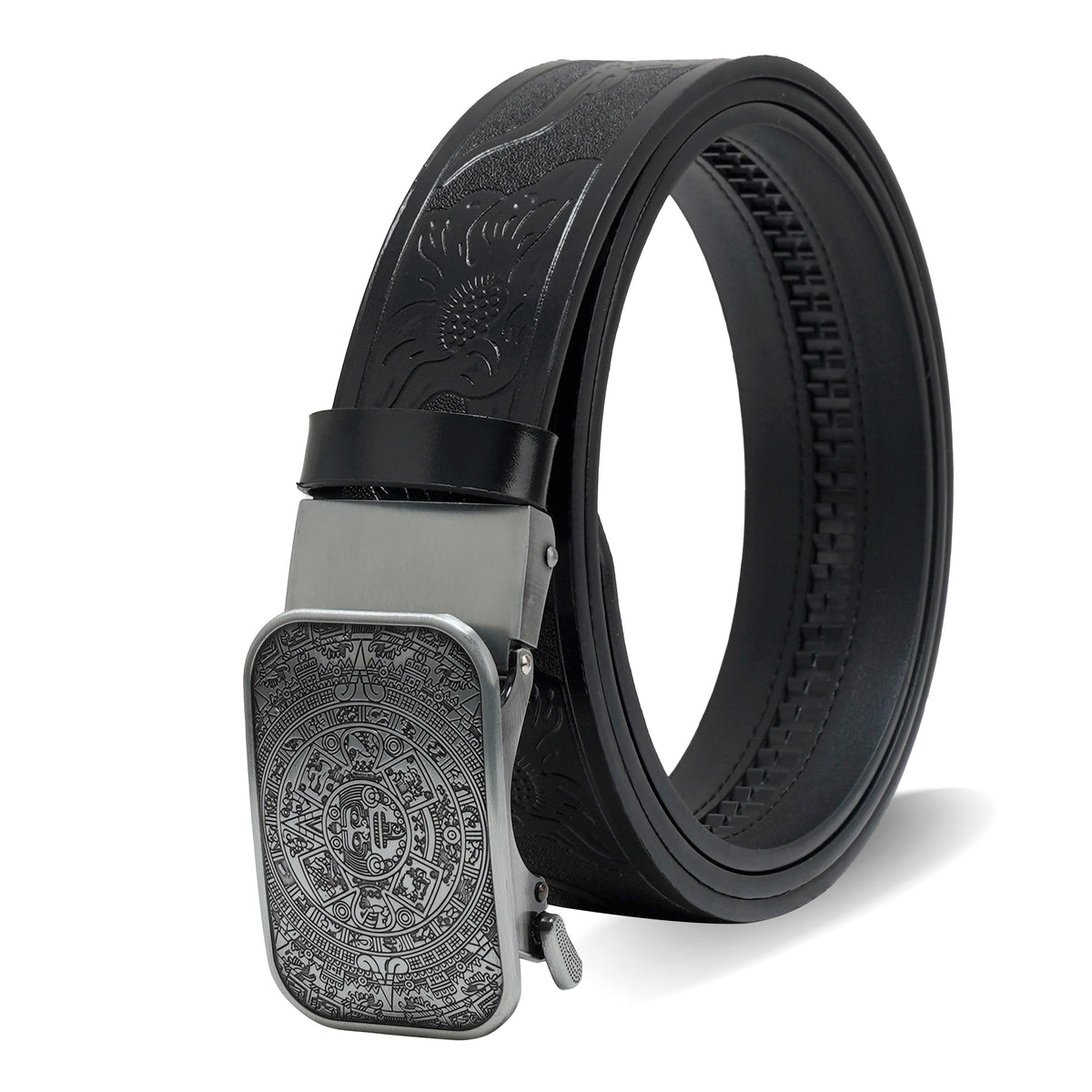 Pavini Aztec Calendar Buckle Western Belt - WB-612