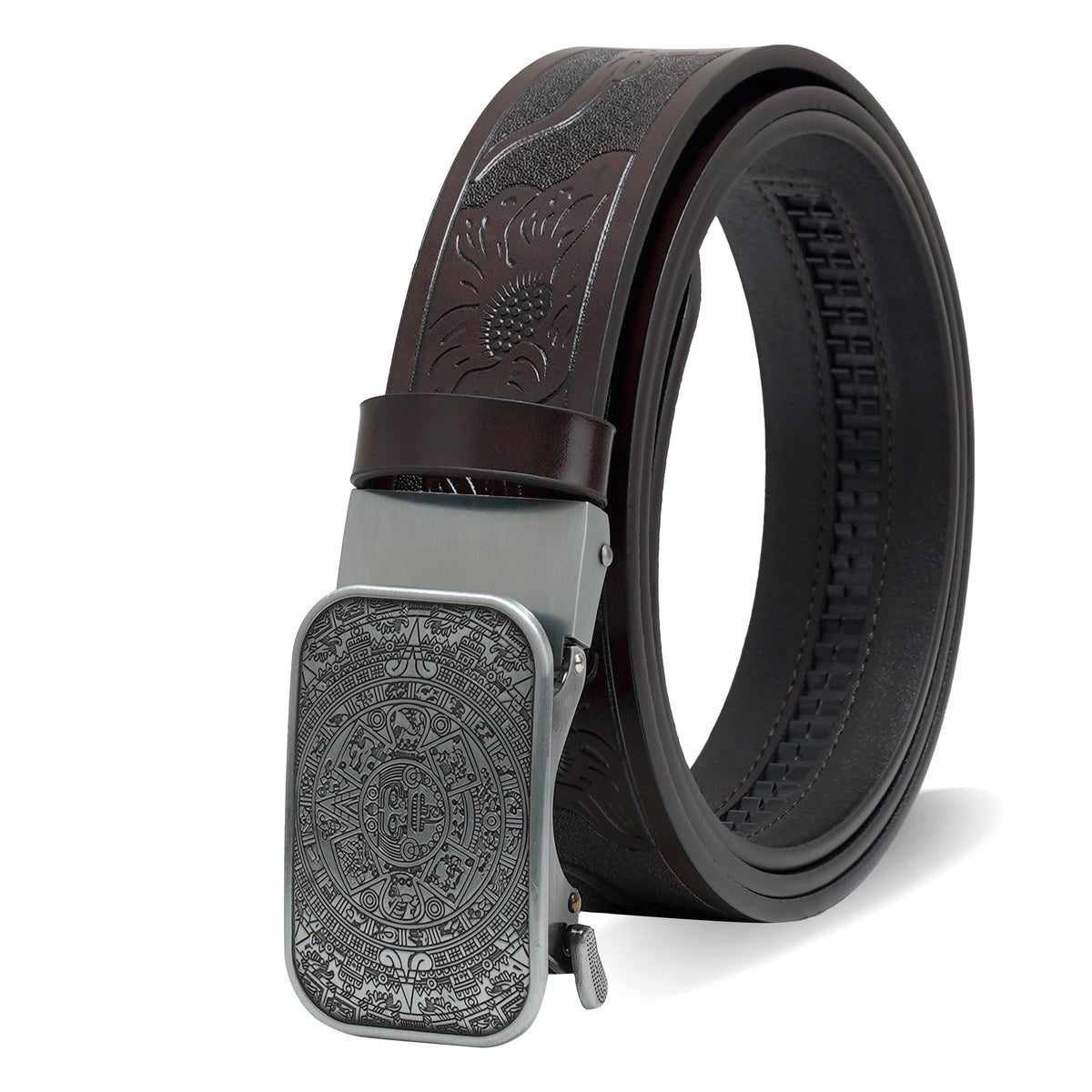 Pavini Aztec Calendar Buckle Western Belt - WB-612