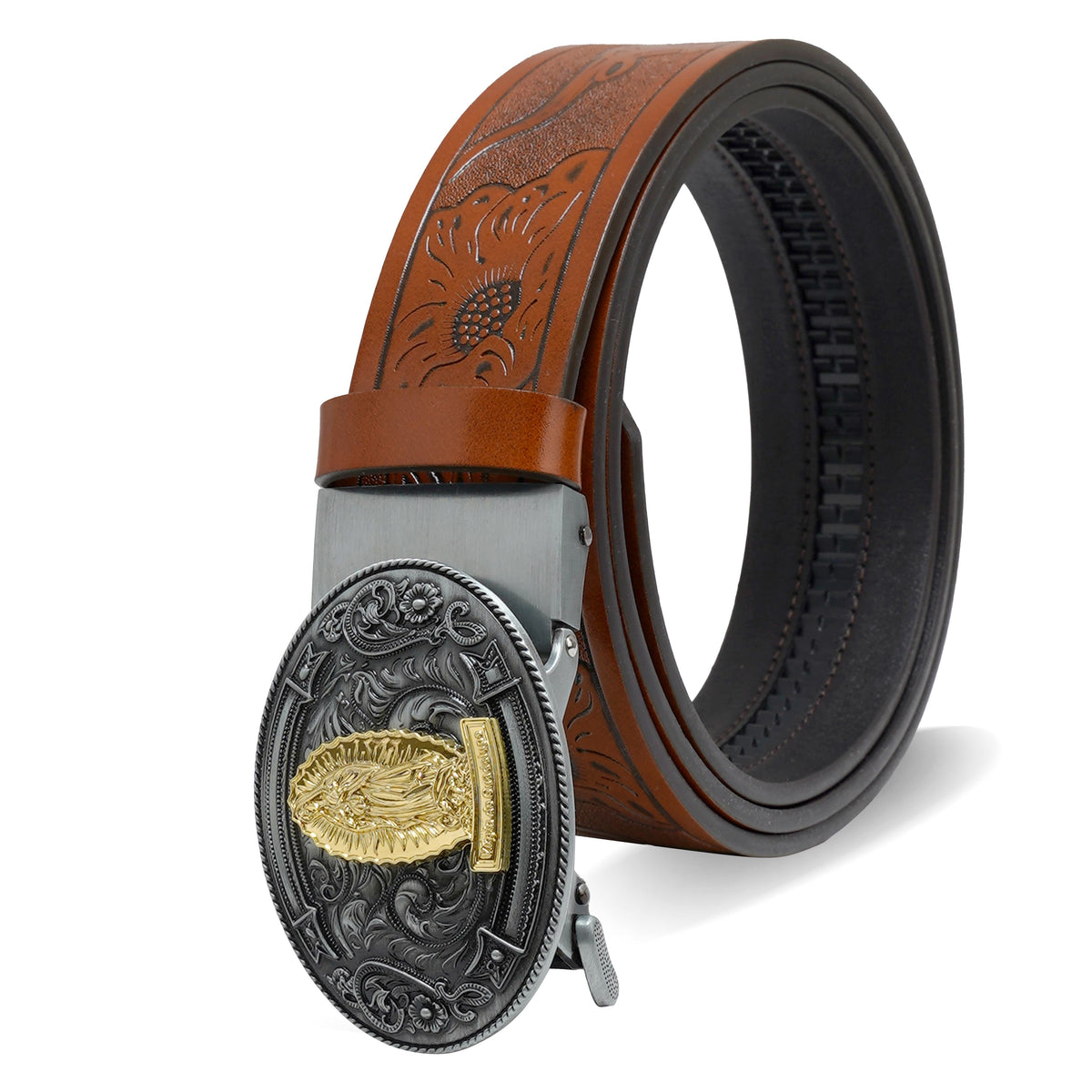 Pavini Guadalupe Oval Buckle Western Belt - WB-617