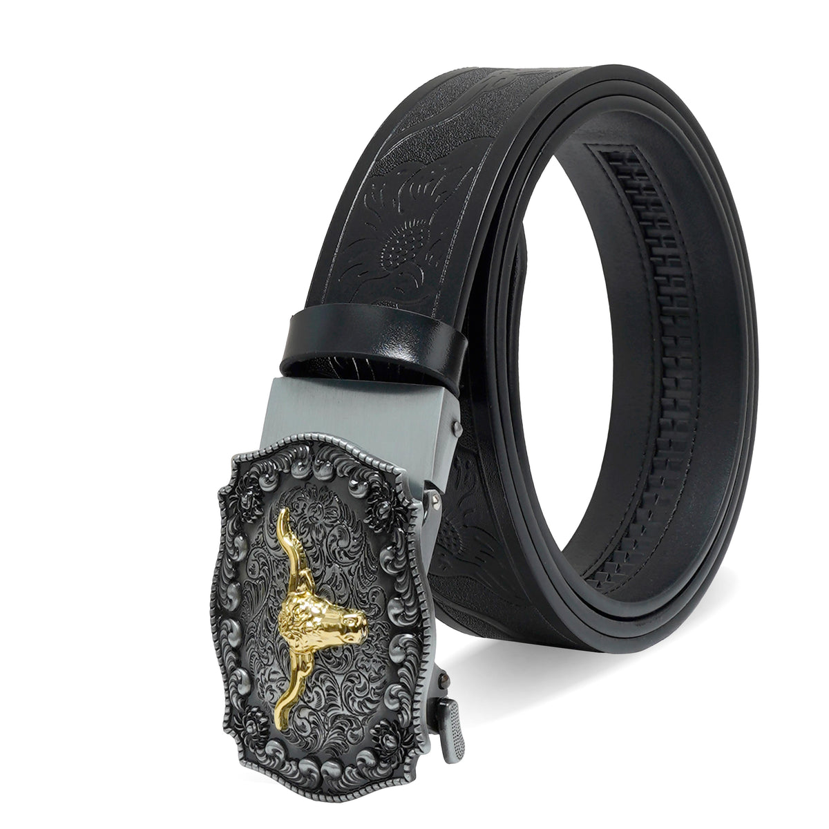 Pavini Longhorn Buckle Western Belt - WB-619