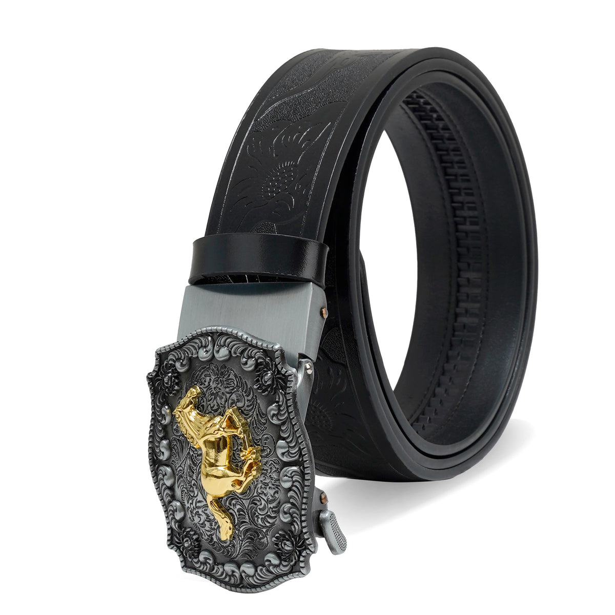 Pavini Rearing Horse Buckle Western Belt - WB-620