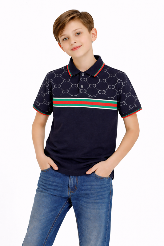 PAVINI KIDS Short Sleeve Polo Shirt