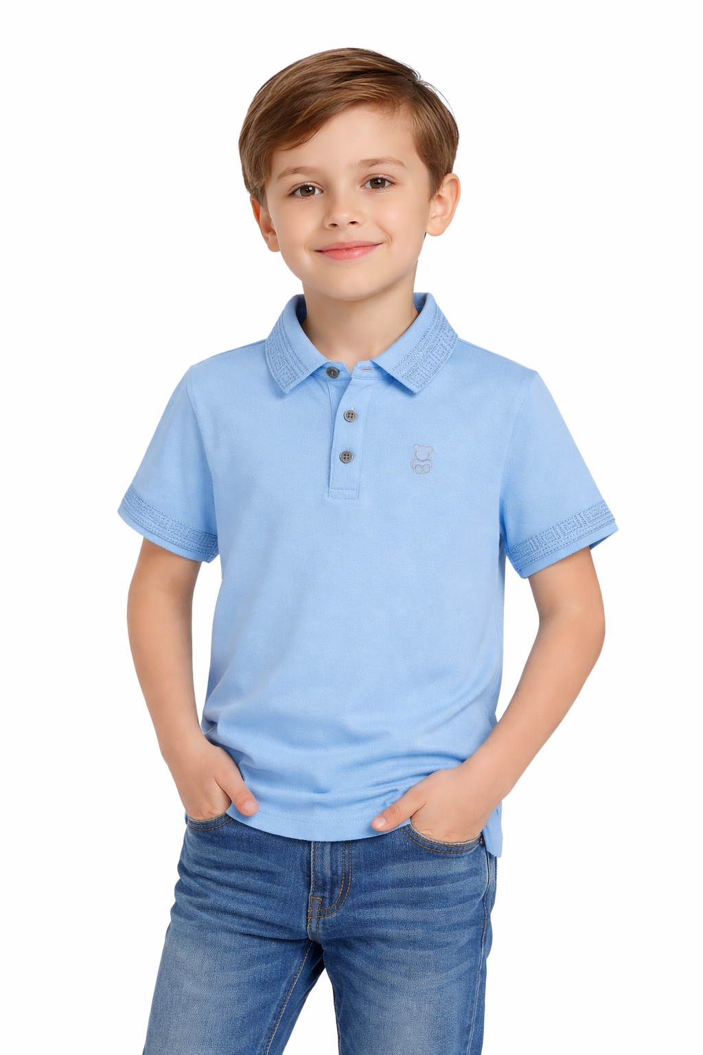 PAVINI KIDS Short Sleeve Polo Shirt