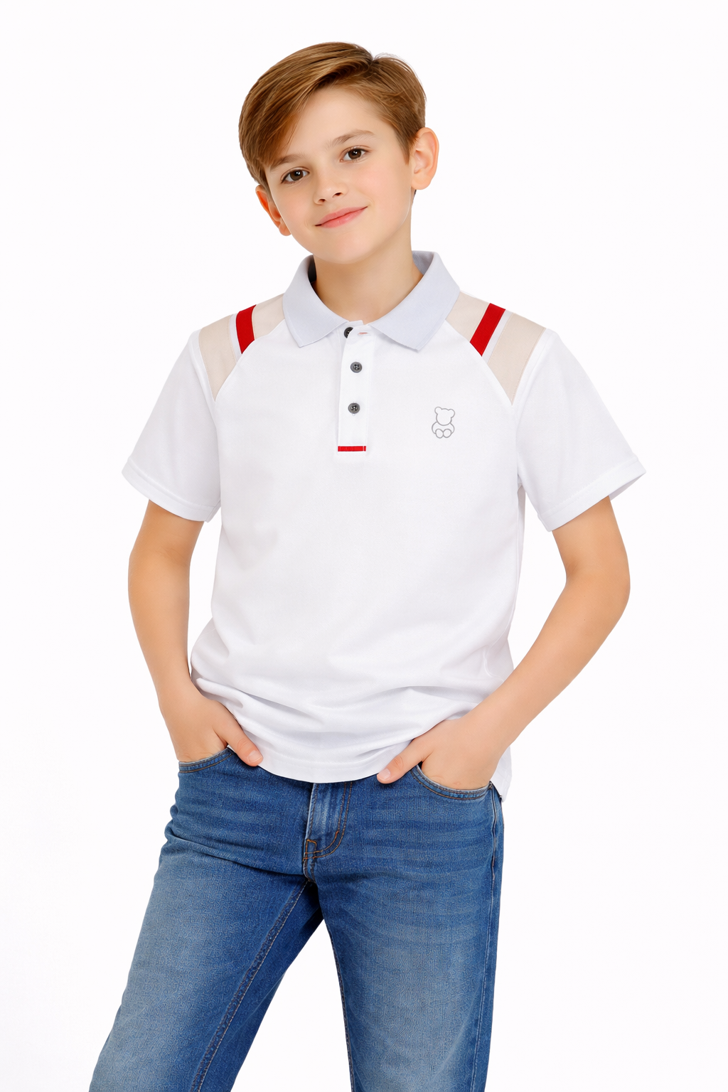 PAVINI KIDS Short Sleeve Polo Shirt