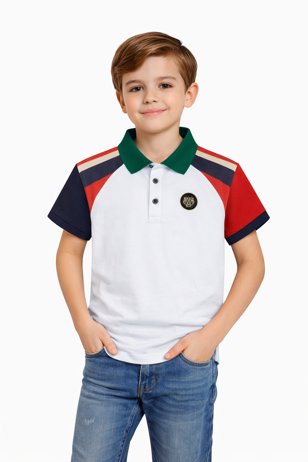 PAVINI KIDS Short Sleeve Polo Shirt