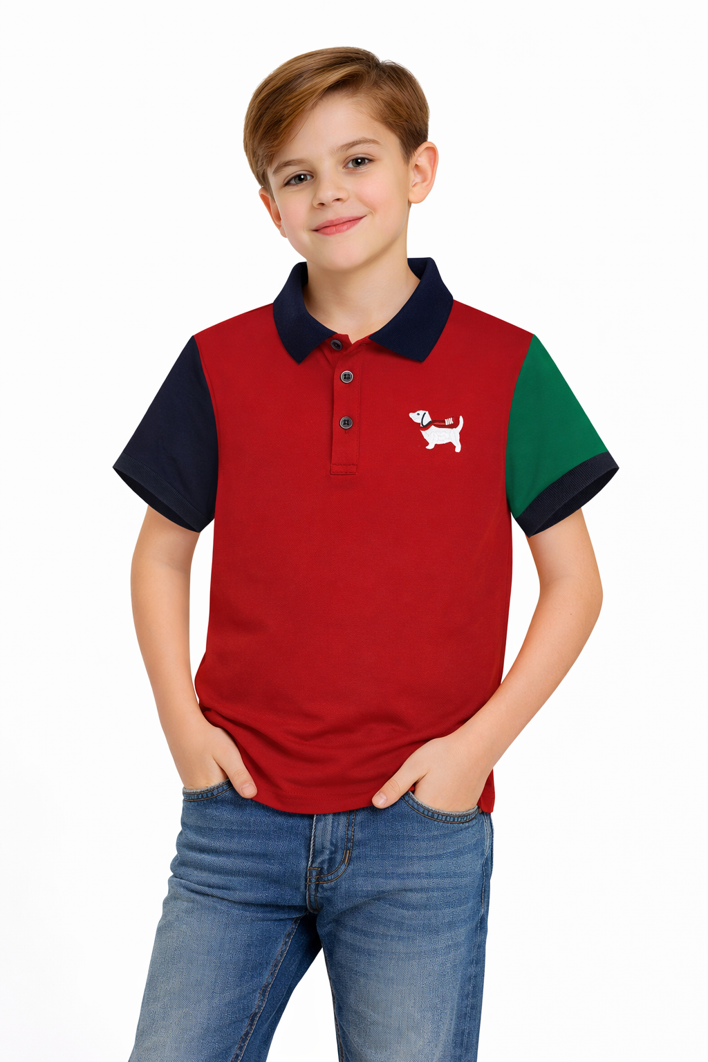 PAVINI KIDS Short Sleeve Polo Shirt