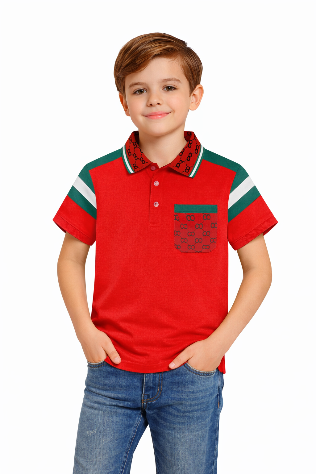 PAVINI KIDS Short Sleeve Polo Shirt