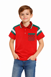 PAVINI KIDS Short Sleeve Polo Shirt
