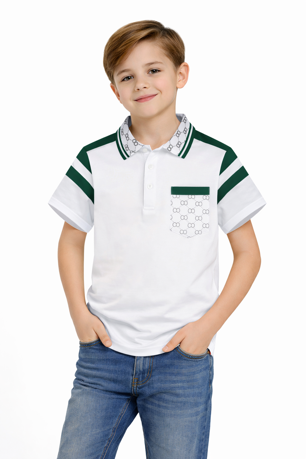 PAVINI KIDS Short Sleeve Polo Shirt