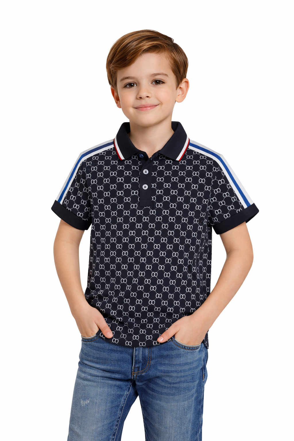 PAVINI KIDS Short Sleeve Polo Shirt