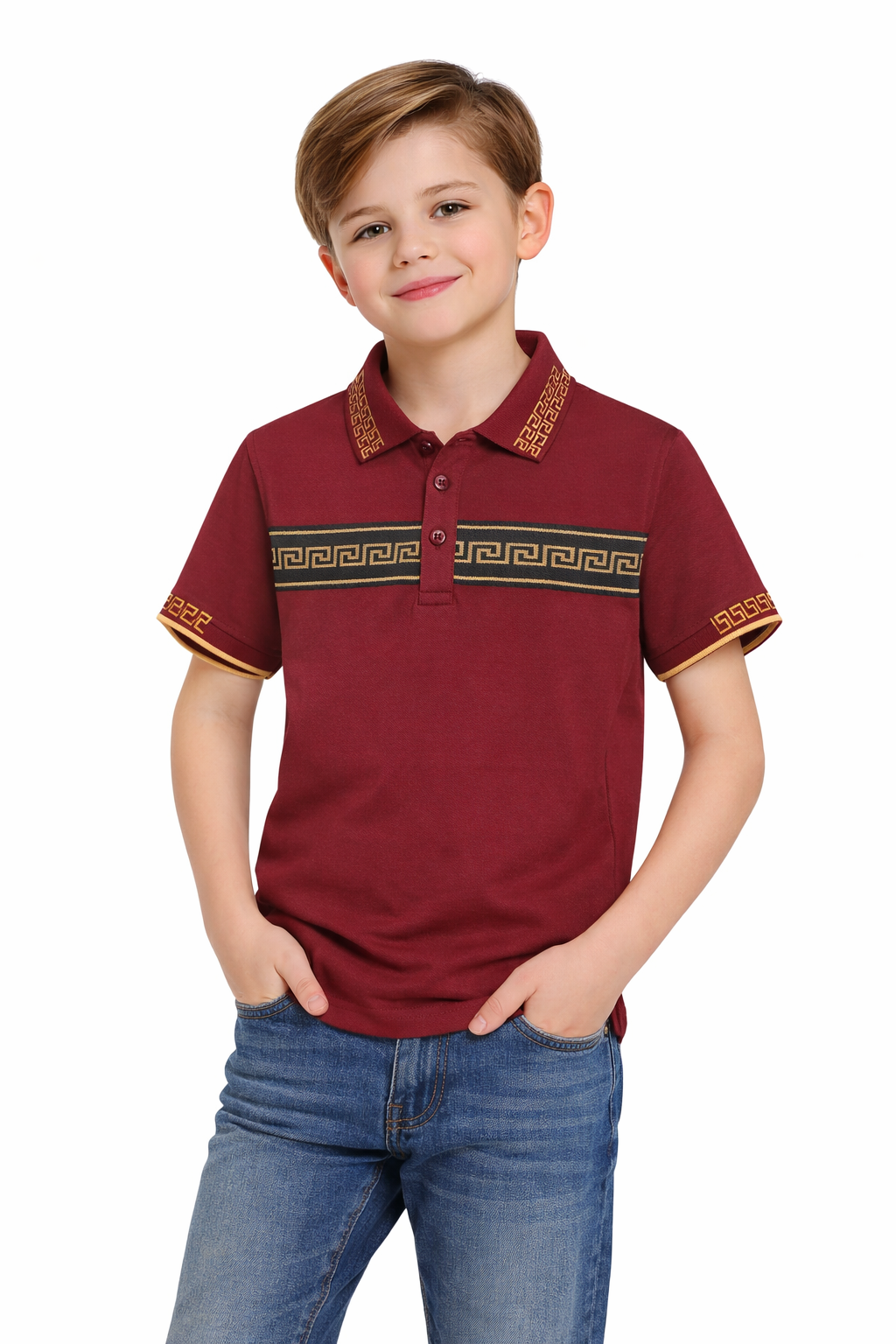 PAVINI KIDS Short Sleeve Polo Shirt