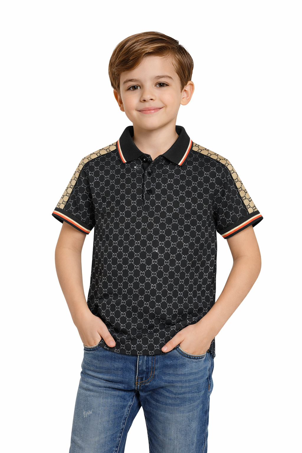 PAVINI KIDS Short Sleeve Polo Shirt