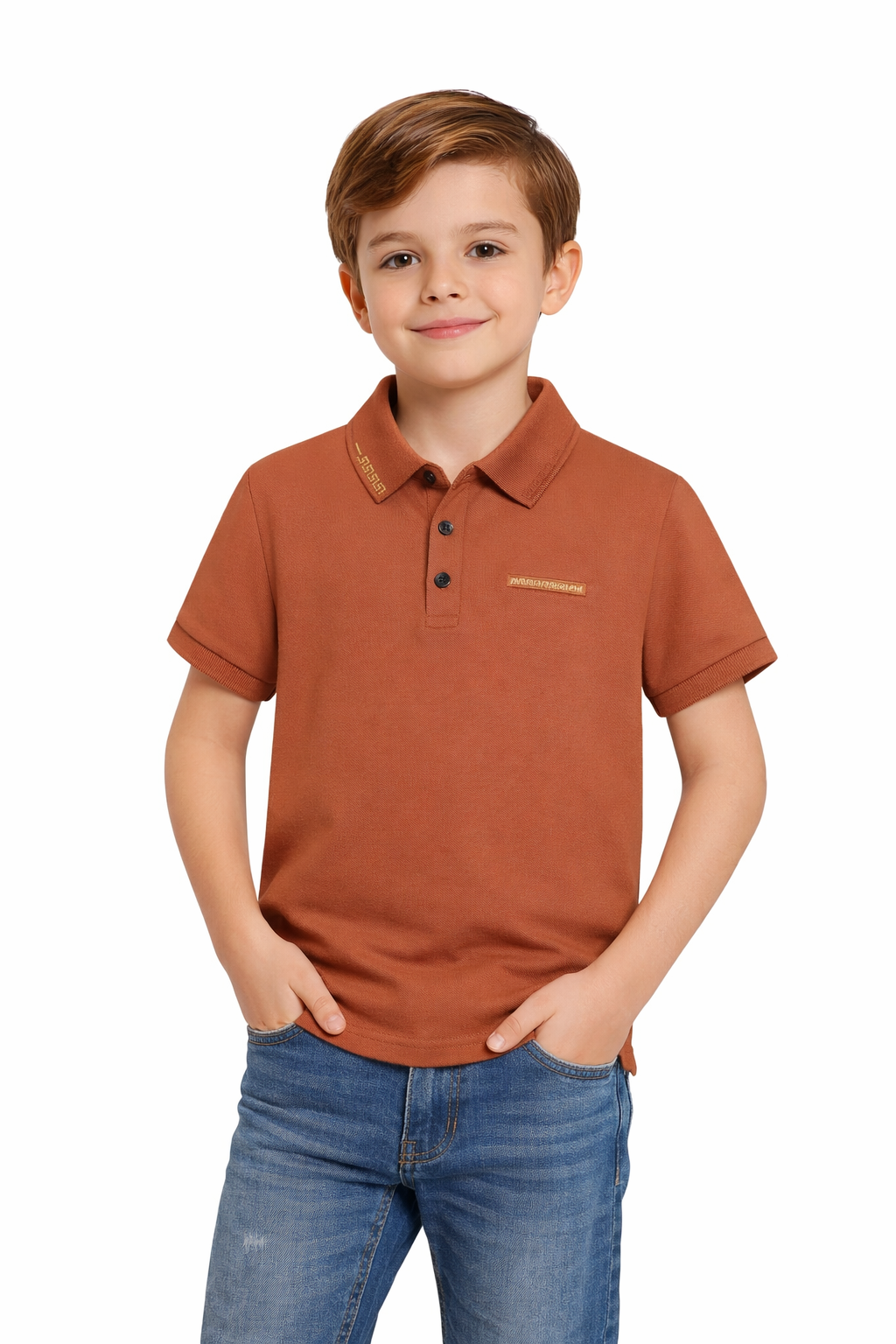 PAVINI KIDS Short Sleeve Polo Shirt