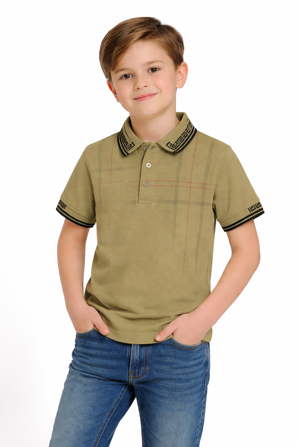 PAVINI KIDS Short Sleeve Polo Shirt