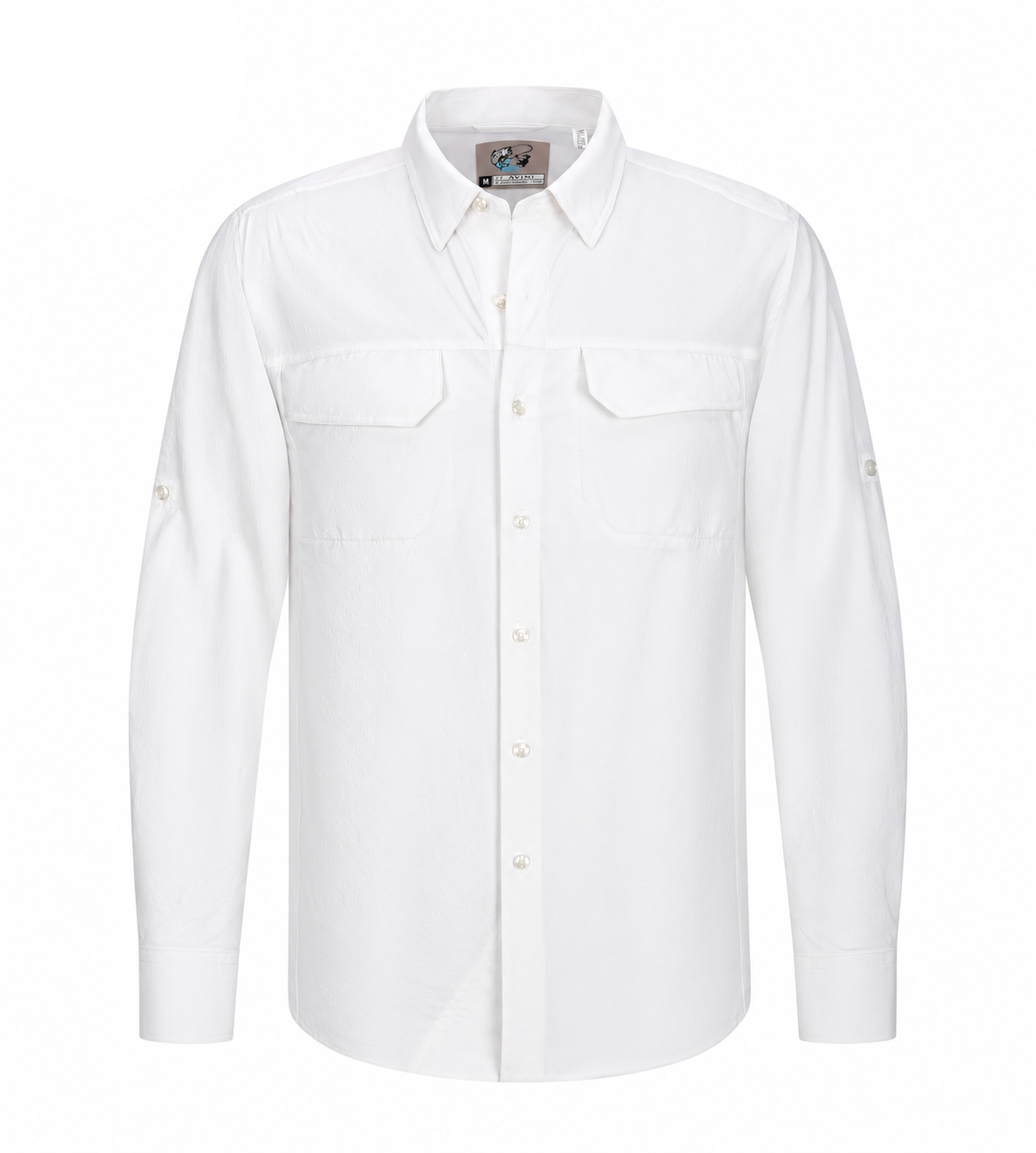 Pavini Men's Long Sleeve Button-Pocket Fishing Shirt - PVLS199